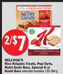 Foodland Rice Krispies Treats, Pop-Tarts, Nutri-Grain Bars, Special K or Kashi Bars offer