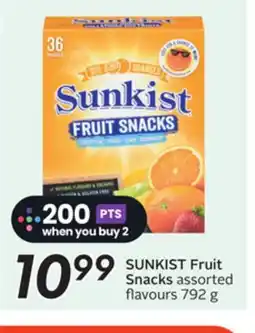 Sobeys SUNKIST Fruit Snacks offer