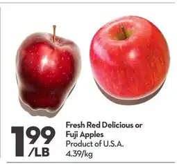 Longo's Fresh Red Delicious or Fuji Apples offer