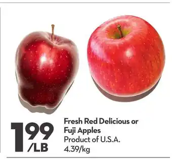 Longo's Fresh Red Delicious or Fuji Apples offer