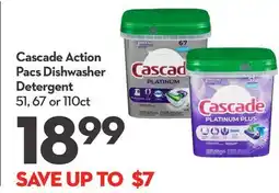 Longo's Cascade Action Pacs Dishwasher Detergent offer