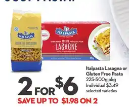 Longo's Italpasta Lasagna or Gluten Free Pasta offer