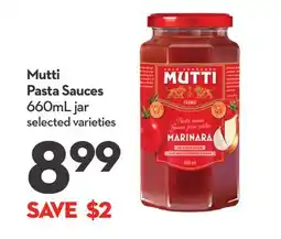 Longo's Mutti Pasta Sauces offer