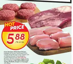 Sobeys Fresh Boneless Whole Beef Brisket, Cryovac offer