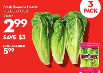 Longo's Fresh Romaine Hearts offer