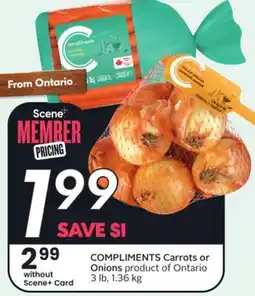 Sobeys Carrots or Onions offer