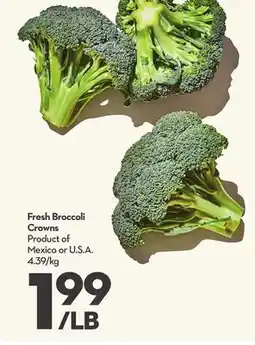 Longo's Fresh Broccoli Crowns offer