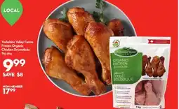 Longo's Yorkshire Valley Farms Frozen Organic Chicken Drumsticks offer