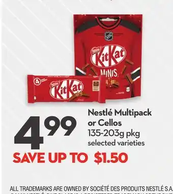 Longo's Nestlé Multipack or Cellos offer