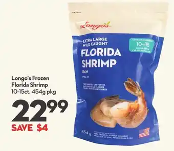 Longo's Longo's Frozen Florida Shrimp offer