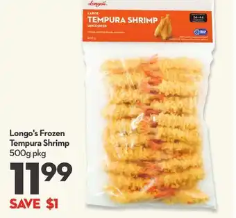 Longo's Longo's Frozen Tempura Shrimp offer