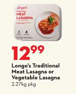 Longo's Longo's Traditional Meat Lasagna or Vegetable Lasagna offer