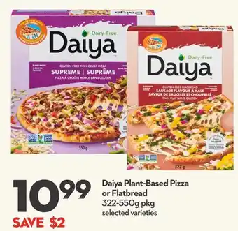 Longo's Daiya Plant-Based Pizza or Flatbread offer