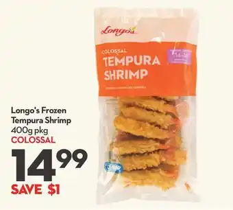 Longo's Longo's Frozen Tempura Shrimp offer