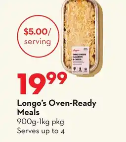 Longo's Longo's Oven-Ready Meals offer