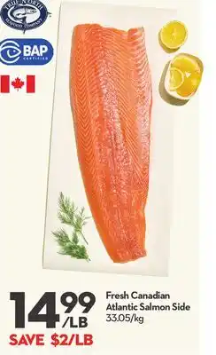 Longo's Fresh Canadian Atlantic Salmon Side offer