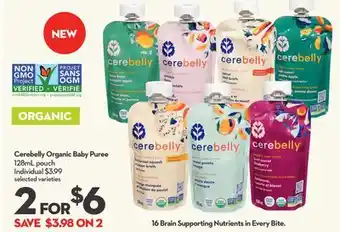 Longo's Cerebelly Organic Baby Puree offer