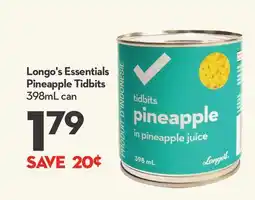 Longo's Longo's Essentials Pineapple Tidbits offer