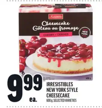 Metro IRRESISTIBLES NEW YORK STYLE CHEESECAKE offer