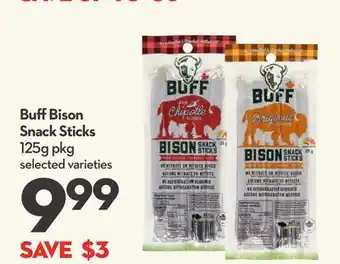 Longo's Buff Bison Snack Sticks offer