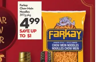 Longo's Farkay Chow Mein Noodles offer