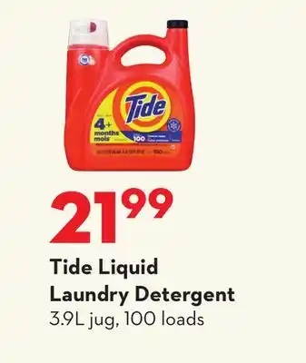 Longo's Tide Liquid Laundry Detergent offer