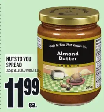 Metro NUTS TO YOU SPREAD offer