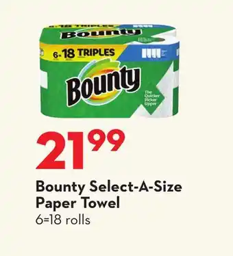 Longo's Bounty Select-A-Size Paper Towel offer