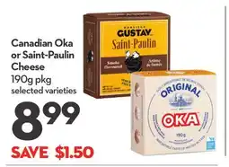 Longo's Canadian Oka or Saint-Paulin Cheese offer