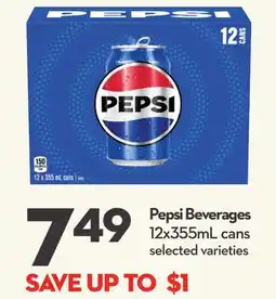 Longo's Pepsi Beverages offer