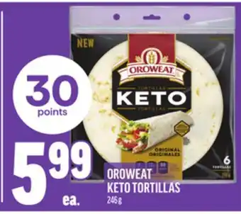 Metro OROWEAT KETO TORTILLAS offer