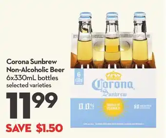 Longo's Corona Sunbrew Non-Alcoholic Beer offer