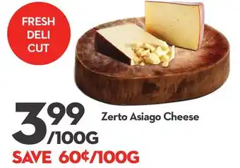 Longo's Zerto Asiago Cheese offer