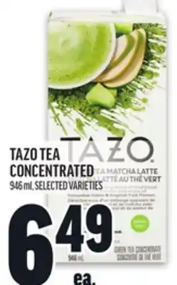 Metro TAZO TEA CONCENTRATED offer