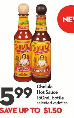 Longo's Cholula Hot Sauce offer