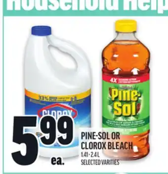 Metro PINE-SOL OR CLOROX BLEACH offer