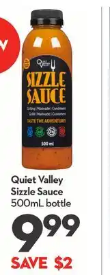 Longo's Quiet Valley Sizzle Sauce offer