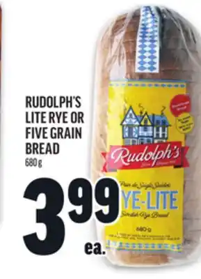 Metro RUDOLPH'S LITE RYE OR FIVE GRAIN BREAD offer