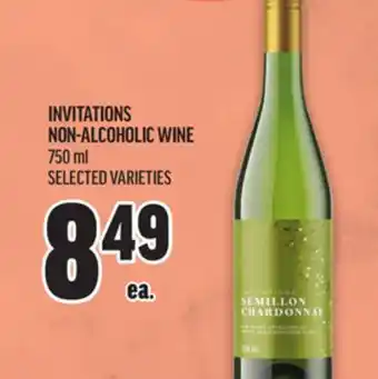 Metro INVITATIONS NON-ALCOHOLIC WINE offer