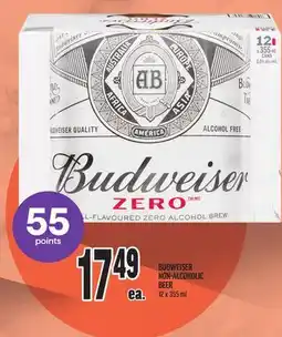 Metro BUDWEISER NON-ALCOHOLIC BEER offer