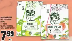 Metro MAISON PERRIER CHIC SPARKLING DRINK offer