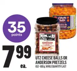 Metro UTZ CHEESE BALLS OR ANDERSON PRETZELS offer