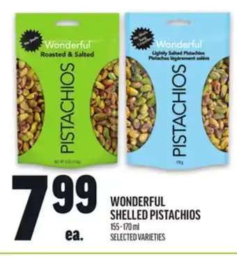 Metro WONDERFUL SHELLED PISTACHIOS offer