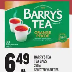 Metro BARRY'S TEA TEA BAGS offer