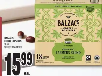 Metro BALZAC'S COFFEE CAPSULES offer