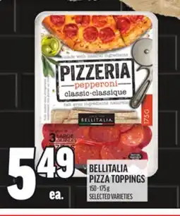 Metro BELLITALIA PIZZA TOPPINGS offer