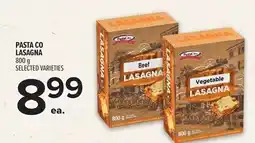 Metro PASTA CO LASAGNA offer