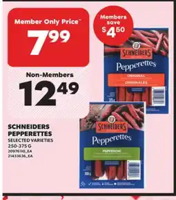 Loblaws SCHNEIDERS PEPPERETTES 250-375G offer