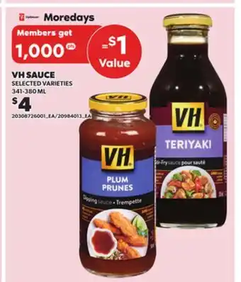 Loblaws VH SAUCE 341-380ML offer