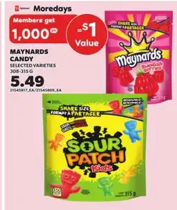 Loblaws MAYNARDS CANDY 308-315G offer